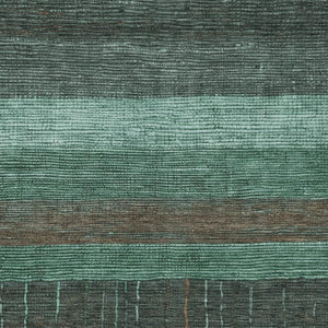 HomeRoots 5' Stylish Striped Washable Area Rug for Indoor and Outdoor Spaces - Durable, Easy Care, Versatile Design Teal 9' x 12' 611650