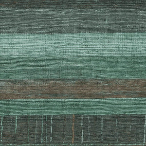 HomeRoots 5' Stylish Striped Washable Area Rug for Indoor and Outdoor Spaces - Durable, Easy Care, Versatile Design Teal 10' x 14' 611651