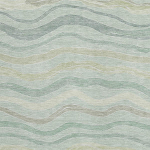 HomeRoots 8' X 10' Stylish Sage Taupe Striped Washable Area Rug for Indoor & Outdoor Spaces - Durable & Versatile 611739