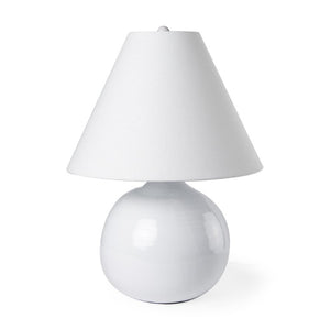 HomeRoots 11 Inch Round Table Lamp with Empire Shade for Bedroom Nightstand Warm Ambient Glow 611808