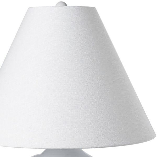 11 Inch Round Table Lamp with Empire Shade for Bedroom Nightstand Warm Ambient Glow