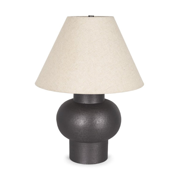 HomeRoots 26 Inch Black Table Lamp with Empire Shade Elegant Bedside Lighting for Any Room 611815