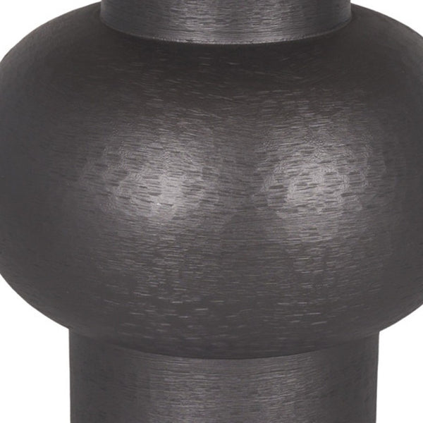 26 Inch Black Table Lamp with Empire Shade Elegant Bedside Lighting for Any Room