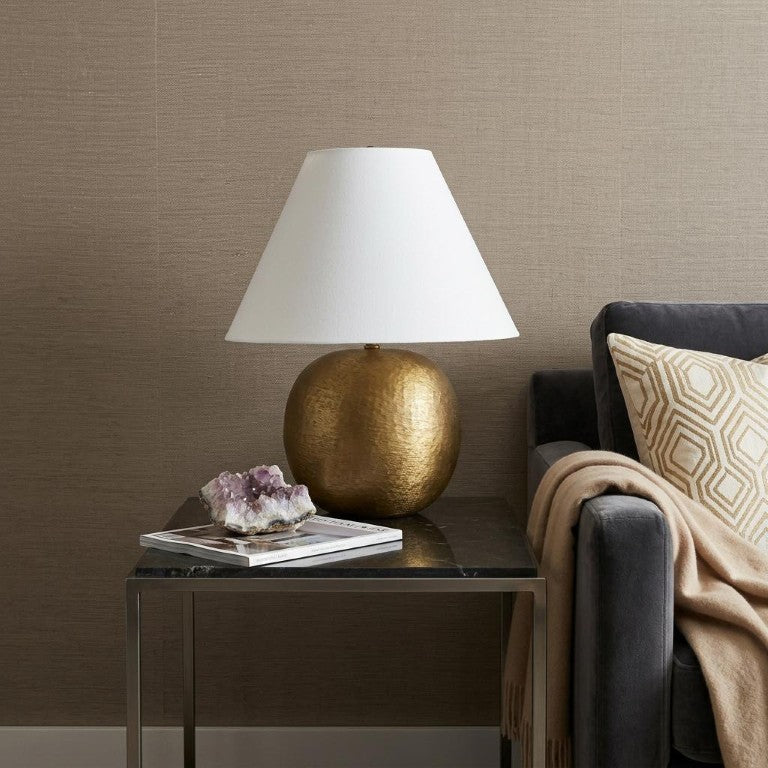 HomeRoots 24 Inch Table Lamp with Classic Empire Shade Elegant Bedside Lighting for Any Bedroom Gold 611816