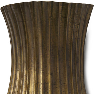 HomeRoots 11" Gold Metal Corner Wall Light – Modern Elegance for Space-Saving Illumination in Any Room 611846