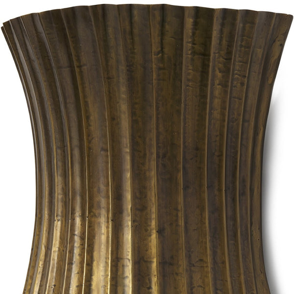 HomeRoots 11" Gold Metal Corner Wall Light – Modern Elegance for Space-Saving Illumination in Any Room 611846