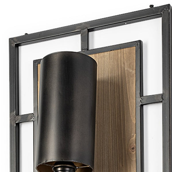 HomeRoots 57" Black Metal Corner Wall Light - Modern Minimalist Fixture for Stylish Ambient Illumination 611848