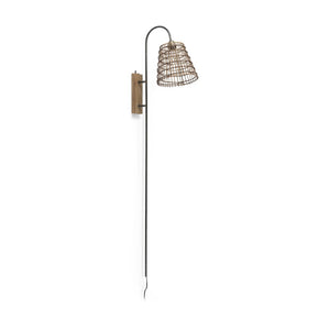 HomeRoots 16" Brown Metal Corner Wall Light – Modern Design for Cozy Spaces, Ideal Ambient Illumination! 611850