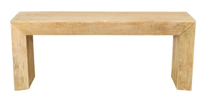 HomeRoots 72" Rustic Solid Wood Console Table - Distressed Finish, Sleek Sled Base, Perfect for Narrow Spaces 611869
