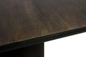 72 Inch Solid Wood Rectangular Dining Table with Dual Pedestal Base for Large Gatherings