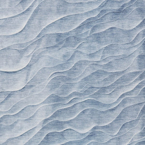 HomeRoots 9' Denim Blue Abstract Washable Area Rug - Stylish Indoor/Outdoor Design for Durable Living Spaces 611992