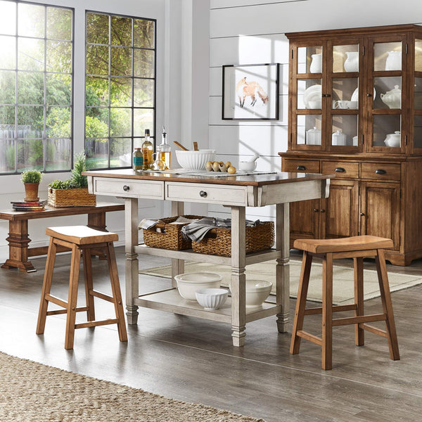 Cosimo Solid Rubberwood Saddleback Counter Stools Set of Two for Kitchen Islands