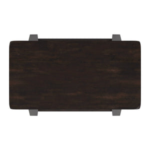 Cosimo Solid Rubberwood Bar Stools Set of 2 with Saddleback Seat Distressed Finish