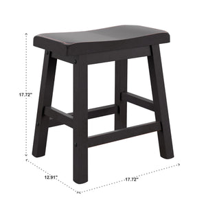 Cosimo Solid Rubberwood Dining Chair Set for Kitchen and Transitional Spaces