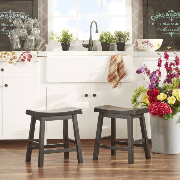 Cosimo Solid Rubberwood Dining Chair Set for Kitchen and Transitional Spaces