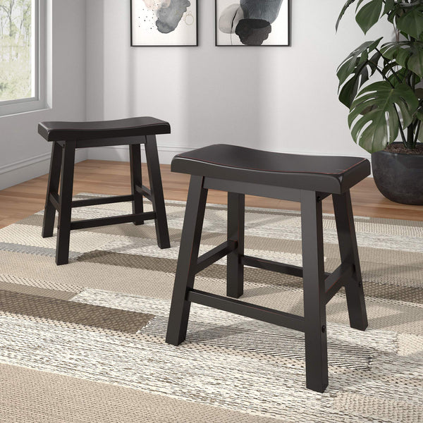 Cosimo Solid Rubberwood Dining Chair Set for Kitchen and Transitional Spaces