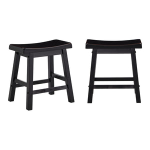 Cosimo Solid Rubberwood Dining Chair Set for Kitchen and Transitional Spaces