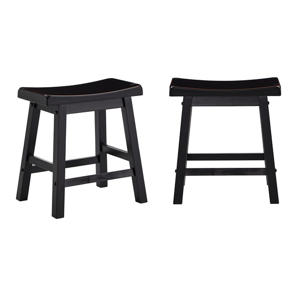 Cosimo Solid Rubberwood Dining Chair Set for Kitchen and Transitional Spaces