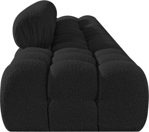 Meridian Furniture Ames Five Piece Modular Sectional Boucle Upholstered Contemporary Living Room Sofa 611Black-S170A