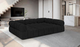 Ames Black Boucle Fabric Modular Sectional 611Black-Sec6C Meridian Furniture