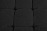 Ames Black Boucle Fabric Modular Sectional 611Black-Sec7C Meridian Furniture