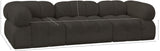 Ames Brown Boucle Fabric Modular Sofa 611Brown-S102A Meridian Furniture