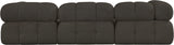 Ames Brown Boucle Fabric Modular Sofa 611Brown-S102A Meridian Furniture