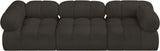 Ames Brown Boucle Fabric Modular Sofa 611Brown-S102A Meridian Furniture