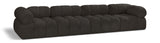 Ames Brown Boucle Fabric Modular Sofa 611Brown-S136A Meridian Furniture