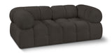 Ames Brown Boucle Fabric Modular Sofa 611Brown-S68A Meridian Furniture