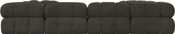 Ames Brown Boucle Fabric Modular Sectional 611Brown-Sec8A Meridian Furniture