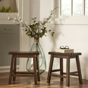 Cosimo Solid Rubberwood Dining Chair Set for Kitchen and Transitional Spaces