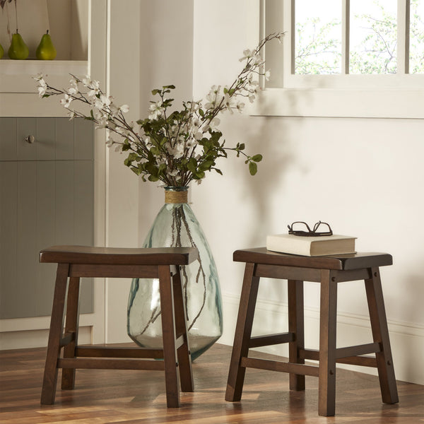 Cosimo Solid Rubberwood Dining Chair Set for Kitchen and Transitional Spaces