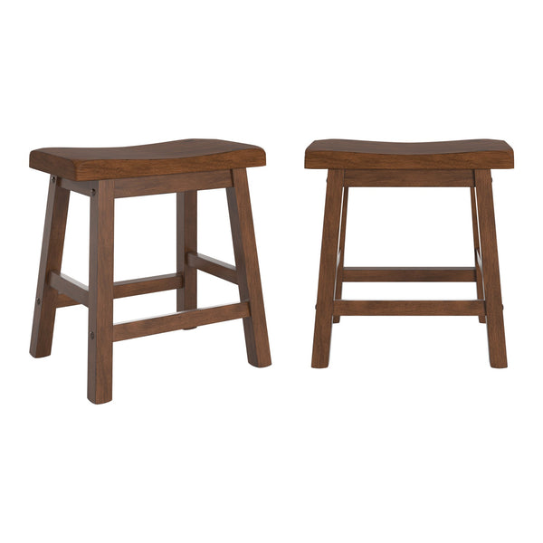 Cosimo Solid Rubberwood Dining Chair Set for Kitchen and Transitional Spaces