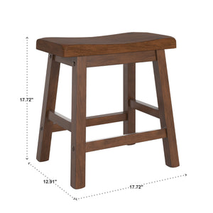 Cosimo Solid Rubberwood Dining Chair Set for Kitchen and Transitional Spaces