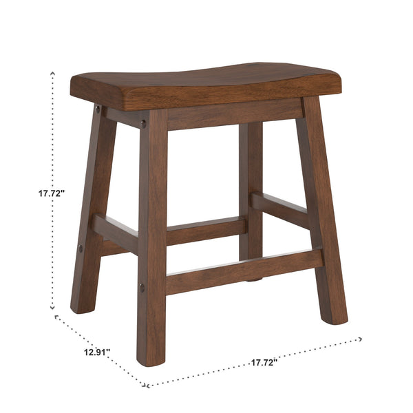 Cosimo Solid Rubberwood Dining Chair Set for Kitchen and Transitional Spaces