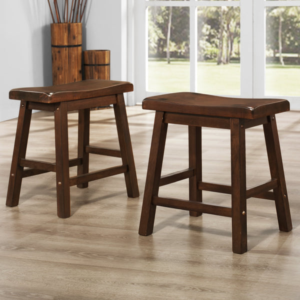 Cosimo Solid Rubberwood Dining Chair Set for Kitchen and Transitional Spaces