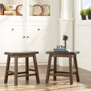 Cosimo Solid Rubberwood Dining Chair Set for Kitchen and Transitional Spaces
