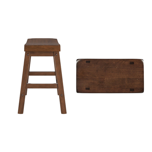Cosimo Solid Rubberwood Dining Chair Set for Kitchen and Transitional Spaces