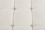 Ames Cream Boucle Fabric Armless 611Cream-Armless Meridian Furniture