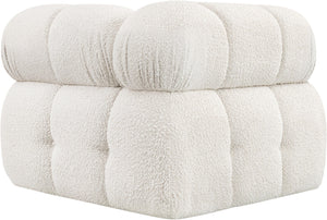 Ames Cream Boucle Fabric Corner 611Cream-Corner Meridian Furniture