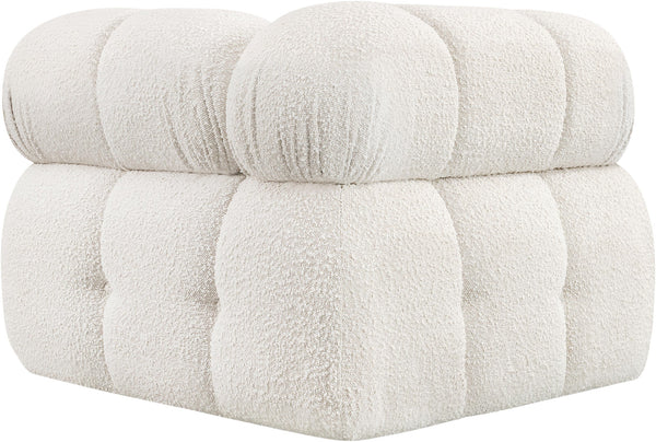 Ames Cream Boucle Fabric Corner 611Cream-Corner Meridian Furniture