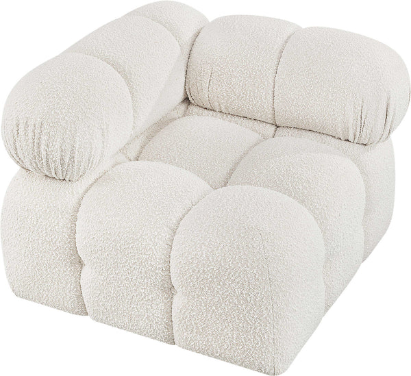 Ames Cream Boucle Fabric Corner 611Cream-Corner Meridian Furniture