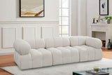 Ames Cream Boucle Fabric Modular Sofa 611Cream-S102A Meridian Furniture