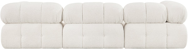Ames Cream Boucle Fabric Modular Sofa 611Cream-S102A Meridian Furniture