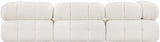 Ames Cream Boucle Fabric Modular Sofa 611Cream-S102A Meridian Furniture