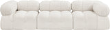 Ames Cream Boucle Fabric Modular Sofa 611Cream-S102A Meridian Furniture