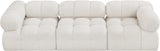 Ames Cream Boucle Fabric Modular Sofa 611Cream-S102A Meridian Furniture