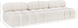 Ames Cream Boucle Fabric Modular Sofa 611Cream-S102B Meridian Furniture