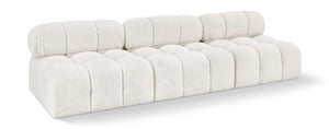 Ames Cream Boucle Fabric Modular Sofa 611Cream-S102B Meridian Furniture